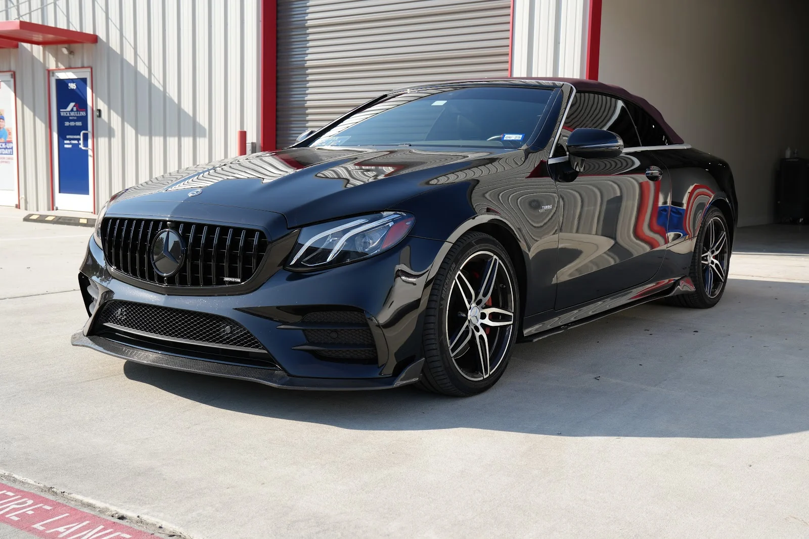 Mercedes convertible with fresh window tint at Auto Dynamic Film